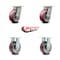 Service Caster 5 Inch Kingpinless Poly on Aluminum Wheel Swivel Caster Swivel 2 Rigid, 2PK SCC-KP30S520-PAR-2-R-2 - alternate 2